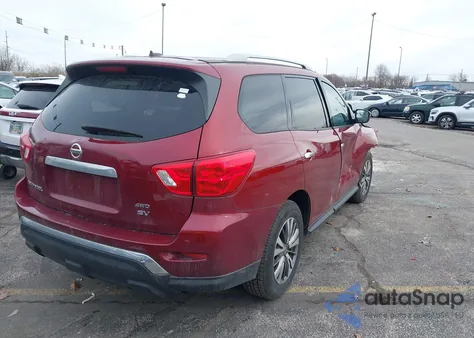 2018 Nissan Pathfinder Sv z USA, uszkodzony, nr VIN 5N1DR2MM1JC668417